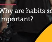 What are habits, and why they are so important?nn1. Habits are the regular routines and practices we do unconsciously. They are formed through repeated association between a behavior and cue.n2. A goal is your target, the desired result or outcome you are aiming for, whereas habits are the daily behaviors we do to reach our goals and live our lives the way we want to.n3. Close to 40% of our life is spent on repeated behaviors so if we change our habits we can change our lives, one step at a time