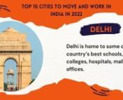 Take a look at the top 10 cities live and work in India. Whether it&#39;s infrastructure, development, economy these mega-cities perform proficiently and offer you the best residence to live in and best job opportunities as well.nnClick here for more info: https://www.southernmoverspackers.com/blog/top-cities-to-move-work-in-india/nnn#bestcities #bestcitiestolive #bestcitiestovisit #bestcityinindia #india #indiancity #mumbai #delhi #chandigarh #bangalore #Hyderabad #kolkata #packersandmovers #blog #