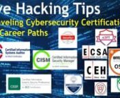 Know the difference between the career paths and certs along the way. Broaden your understanding of the cybersecurity certification routes.n#cybersecurity #infosec #IT #Audit #GRC #hacking #FiveHackingTips #SysRisknnKirt Cathey, is a cybersecurity professional (based in Tokyo, Japan) with over 20 years of experience in cybersecurity, security audit, IT audit, governance, risk, and compliance.