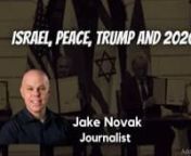 Jake Novak is the Broadcast Media Director, at Consulate General of Israel-New York.nnHe is the host of the Nachum Segal Network&#39;s, “Novak Now,” a weekly, half-hour look at news that has an impact on the Jewish world and Israel. Novak is a weekly guest on i24 News TV, a frequent commentator on the Mark Simone Show on WOR radio in New York, and is a former senior editorial columnist for CNBC.com. http://www.jakenovaknews.com/nnAll of my chats were broadcast on Twitter&#39;s &#39;Periscope&#39;, and when