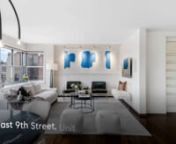 View the listing here: https://www.compass.com/listing/1045471548990482241/viewnnAvailable for sale is a truly unique, 21st floor Greenwich Village winged 3 bedroom, 2.5 bathroom 2300+/- sq. ft. sprawling and renovated home with unobstructed endless panoramic views of uptown, downtown, Brooklyn and Queens, located in the tower of the coveted full service luxury co-op, The Brevoort East. nnThis seamless combination apartment feels like a suburban home,renovated from top to bottom, perfect for e