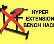 Hyperextension Bench Hack (Garage Home Gym Hacks)nn➡️ Follow me on IG for more home gym hacks https://instagram.com/dadshreddednn➡️ Go to https://ShreddedDad.com for home gym equipment reviews, ideas, and discountsnn—nEquipment usedn—nn➡️ Folding bench https://ShreddedDad.com/PRxBenchnn➡️ Folding weight rack https://ShreddedDad.com/PRxnn➡️ Sandbag https://ShreddedDad.com/BruteForcenn➡️ Spotter arm https://ShreddedDad.com/spotternn—nRather buy a real hypertension ben