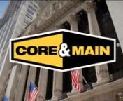 The New York Stock Exchange welcomes executives and guests of Core &amp; Main, Inc. (NYSE: CNM) in celebration of its 1st anniversary of listing. To honor the occasion, Chuck Reed, Regional Vice President - Southeast, and Tom Hart, Regional Vice President - Northeast, will ring The Closing Bell®.