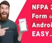 In this video you will learn an easy way to get, access, and fill out NFPA 25 form on your Android, Samsung Galaxy for free using Joyfill. nnThis video will help you with: n- How to find an android mobile app for the NFPA 25 form.n- How to convert a paper NFPA 25 form to a digital android fillable form.n- How to fill out the NFPA 25 form on your android mobile or tablet device. n- How to upload and convert the NFPA 25 PDF form online. n- How to get the NFPA 25 form on android smartphone and andr
