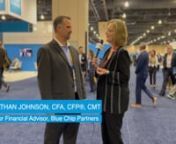 Jonathan Johnson, CPA, CFP®, CMT, Senior Financial Advisor, and D. Scott Foret, CFP®, IACCP, CEBS, Partner and Senior Financial Advisor at Blue Chip Partners, LLC talk with Marie Swift at the 2023 Charles Schwab IMPACT Conference in Philadelphia - October 24-26.nnThe pair discuss why they love coming to Schwab IMPACT and how the takeaways from the various speaking sessions and mind-melding with peers help them as client-facing advisors at the firm.nnnLearn more about Blue Chip Partners, LLC at