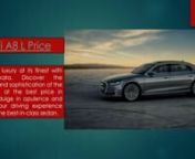 Are you looking for a luxury car to buy in Kolkata? If so, you can check out the Audi A8 L at the best price in the Audi Kolkata showroom. This car has a sporty look and an elegant interior.nnhttps://audi-kolkata.in/a8l.phpnnAddress: No 193/1111, Ground Floor,nAustin Tower Plot No 2D, Biswa Bangla Sarani,nNewtown, Kolkata, West Bengal 700156nTel-7470005700