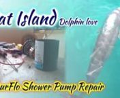 In this episode of Sailing Dark Angel, the weather chases us out of beautiful Conception Island. We sail up to Cat Island, where we&#39;re greeted by a beautiful dolphin. That&#39;s where we take advantage of over a week of bad weather by fixing our Shurflo Blaster II shower drain pump. This is not a good place to be in a west wind.nn00:00 Introductionn00:30 Sailing to Cat Island from Conception Island, Bahamasn04:49 Dolphin Greeting!n06:11 Why the west wind is safer at Cat Island, even though it&#39;s unpr