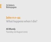 John 11v1-44 What happens when I die (MW23035) from jokes with answers