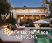2709 Visscher Place, Altadena, CA 91001 - Real Estate For Sale - ©2023 NPW