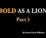 “BOLD AS A LION” (09/25/23) ‘Part 5’ Community Bible Study on Monday nights in Plymouth, MI… God’s Word tells you and I that in order to please HIM, we have to live by faith. How do I get the kind of faith that God is speaking of? Think happy thoughts? No…Wake up every morning and keep going?no…. What kind of faith is God talking about? Is it faith I myself? No…Is it faith that everything works out the way I want it to? No… Faith comes by hearing and believing what God says i