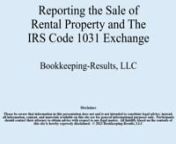 IRS Basis of Assets; Gifted vs Inherited Properties; Basis Improvements; 1031 Exchange