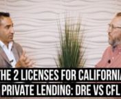 Private lenders doing business in California have the option to obtain two distinct licenses to originate private mortgages: the Department of Real Estate license and the California Finance Lenders license. Lenders must have a clear understanding of the differences between these licenses before pursuing the application process. Private Lender Link’s CEO, Rocky Butani visited Geraci Law Firm’s office in July 2023 to interview Dennis Baranowski, Esq. to identify the differences between these l