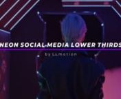 ✔️ Download here: nhttps://templatesbravo.com/vh/item/neon-social-media-lower-thirds/44936909nnnnThis is a pack of 8 neon cyberpunk lower thirds titles for the most popular social media sites: Instagram, Youtube, Facebook, TikTok, Twitter, Discord, Patreon, and Telegram. nChange title, subtitle, font, text colorflickering speed, and use these modern animated links with icons in your sci-fi video, dark horror movie, presentation, retro slideshow with neon element, glitch opener, intro, or e