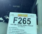 F265 2020 GMC Sierra Denali Pickup from 2020 gmc denali