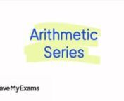 Everything you need to know to answer exam questions on Arithmetic Series! Check out the full video at https://www.savemyexams.co.uk/dp/maths/
