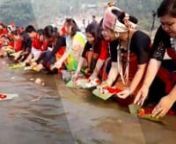 PKG সাঙ্গু নদীতে ফুল ভাসিয়ে বান্দরবানে বিজু উৎসব শুরু from বান্দরবানে
