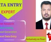 Hello, I&#39;m SABUZ MIYA. I have the following certificates and specialise in lead generation, business-to-business lead generation I also have 2 years of experience as a data entry, web research, and lead generation expert.We consider high quality and customer 100% satisfaction to be very important to us. nMy skills and experience are as follows: =========n➤Lead generation ➤B2B Lead ➤Linkedin Lead ➤Targeted Leadn=➤Data Entry ➤Copy &amp; Paste ➤ Data Collection &amp; cleaning ➤Docum