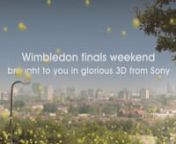 We’ve just launched our new campaign for Sony Wimbledon in 3D, check it out. It’s led by a wonderfully crafted viral film that parodies the old Sony Bravia ‘balls’ ad, with thousands of tennis balls bouncing through the streets of suburban Wimbledon.nnThe film drives you to a website -bounc3d.com – to take part in a game to win one of five pairs of tickets to be at the 2011 Ladies Singles final.nnThe fun game involves collecting virtual tennis balls from across the internet, with eac