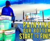 After striking an unidentified floating object (UFO) off the coast of Africa, we still had some repair work to do. That included stripping the barrier coat and applying new bottom paint. We did this in Uruguay to prepare the boat for its sail south, around the world, via Cape Horn.nnAD/Advertisement - AkzoNobel provided us with the bottom paint and other coatings applied in this video (International Galverette, International Intergard Yacht, International Intertuf, and International Micron Premi