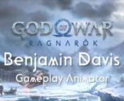 Im super excited to share what I&#39;ve worked on for GOW Ragnarök! The team is incredible and the talent at this studio is amazing! I&#39;m just happy to have had this opportunity to work with such amazing people! I am truly grateful to all the people that gave me a push through this project. nnnI am responsible for the Bjorn and Berserker Souls boss fights as well as a few kills and some game play moments. nnnI hope you enjoy!