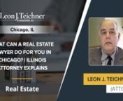 leonlawyer.com/nnLeon J. Teichnerhowever, many people don’t know that it is also beneficial to work with a real estate lawyer. nnA real estate attorney can supply various services beyond those of a real estate agent. nnWe offer real estate services that include:nn● Making sure the transaction is completed legally according to local, state, and federal lawsnn● Drafting and reviewing contracts to ensure they are accurate, complete, and fairnn● Assisting with the closing processnn● Ensu
