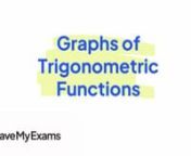 Everything you need to know to answer exam questions on Graphs of Trigonometric Functions! Check out the full video at https://www.savemyexams.co.uk/dp/maths/