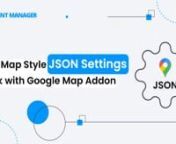 It&#39;s fairly easy to style your google maps in a website using JSON, our WP Event Manager&#39;s Google Maps Add-on allows our users to use JSON to style their google maps easily and effortlessly. To get started,nn1. Visit - https://mapstyle.withgoogle.comn2. Create your own map style using the easy to use interfacen3. Export your style &amp; copy the JSON coden4. Go to your website&#39;s wp-admin then Event Manager Settingsn5. Then switch to General Google Maps Settingsn6. Paste your JSON sty