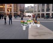 created in Unity. 3D made in C4D. AR app built in Android. Actual app testing in NYC.nnn( my shaking camear hand proved that this is not made with post production )