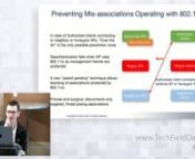 A viable WIPS offering needs to constantly adapt to mitigate new threats. In this section we will introduce a number of innovations that enable automatic detection and prevention of threats related to newer standards and practices such as; WPA3, OWE, 802.11w, client MAC randomization. nnPresented by Jatin Parekh, Sr. Manager, PLM and Robert Ferruolo, Sr. TME. Recorded at Mobility Field Day 9 on May 19, 2023. Watch the entire presentation at https://techfieldday.com/appearance/arista-presents-a
