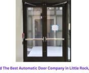 Cenark Automatic Doors is a leading provider of automatic door solutions in Little Rock, Arkansas. We specialize in providing our customers with the highest quality and most reliable automatic doors available on the market. Our team of experienced professionals is dedicated to providing our customers with the best experience possible, from installation to maintenance and repair. We offer a wide range of services including installation, repair, and maintenance for all types of commercial and resi
