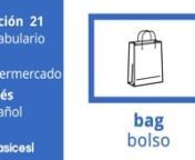 Lección 21&#124; El Supermercado &#124; Basic ESL WORKBOOK 2 &#124; Traducción de Español a InglésnnLISTEN &amp; REPEAT - BASIC ESL - LESSON 21nLearn more about PAST TENSE IRREGULAR VERBS to BE, to DO, to HAVE and to GO + SIMPLE PAST NEGATIVE STATEMENTS + SIMPLE PAST TENSE QUESTIONS: https://basicesl.com/workbook-2/lesson-21/ nEnglish for BEGINNERS &#124; Videos – Workbooks – Examples – Exercisesnn———————————————————————————————nLINKSn—