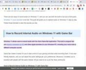 How to Record Audio on Windows 11 with Built-In_Third-Party Tool - EaseUS - Google Chrome 2023-03-05 20-10-24 from google chrome on windows 10