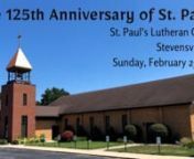 Sunday Worship at St. Paul’snnGood morning! Today we kickoff our 125th Anniversary Celebration - we are glad that you have joined us!nnPlease leave a record of your worship with us by signing our virtual Friendship Register: https://bit.ly/FriendshipRegister022524nnSupport St. Paul’s Ministry! http://www.stpaulswels.org/offeringsnnView This Week&#39;s Service Folder: https://adobe.ly/48enac0nnLicenses: Reprinted and streamed with permission under One License A-707447 and CCLI 3110056. Words and