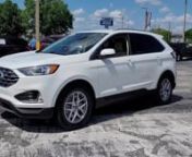 This is a USED 2021 FORD EDGE SEL FWD offered in Sebring Florida by Alan Jay Ford Lincoln (USED) located at 3201 US Highway 27 South, Sebring, FloridannStock Number: PF1374nnCall: (855) 626-4982nnFor photos &amp; more info: nhttps://www.alanjayfordofsebring.com/used-inventory/index.htm?search=2FMPK3J91MBA10608nnHome Page: nhttps://www.alanjayfordofsebring.com