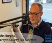 Tax Assessor and Collector John Burgiss recently visited the WTOB morning show to discuss his department, tax relief and the work they have ahead of the 2025 Revaluation.
