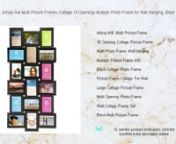 Artsay 4x6 Multi Picture Frames Collage 18 Openings Multiple Photo Frame for Wall Hanging, Black from photo frames for wall collage