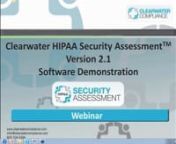 http://AboutHIPAA.comnHeld: Tue, Aug 30, 2011 2:30 PM - 3:30 PM CDTnnHIPAA Security Assessment Software DemonstrationnThe ChallengenThe HIPAA Security Final Rule has had the force of law since April 2003. The deadline for HIPAA Security Rule compliance for Covered Entities (CEs) was April 2005!More recently, Business Associates (BAs) have become statutorily obligated to comply with the law in February 2010.The Health Information Technology for Economic and Clinical Health (HITECH) Act, which