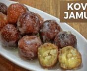 Kova Jamun is an easiest sweet recipe.nIt is a Special sweet made forfestivalnOne of the Oldest Classic Indian Dessert.nCan be served hot with any Ice cream.nKova is the main ingredient used.nnThis delicious recipe is made using -nUnsweetened Khoa - 70 gramnMaida - 150 gramnMixed Nuts - Required QuantitynSugar -200 gramnMilk -100 mlnLemon juice -2 teaspoonnGhee -2 TeaspoonnCardamom Powder -1/4 teaspoonnn#KovaJamun #SilverSpoons #GulabJamuns #Jamuns #Snacks #TasteNow #TastySweet #Swee