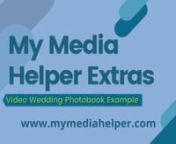 My Media Helper Extras!nnThis is simply wedding pictures set to music with a few special effects added for good measure.nnPlease LIKE, SHARE and JOIN the Channel. This is the only way I&#39;ll be able to put content out quicker and more consistently. I promise we will award you for it! Thank You!nnBE MY FRIEND:nnCheck this out!nn� http://www.mymediahelper.comnn� FACEBOOK: https://www.facebook.com/mymediahelpern� TWITTER: https://twitter.com/mymediahelpern� LINKEDIN: https://www.linkedin.com/