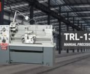 Kent USA TRL-1340 Manual Precision LathennIn this video, we will be showcasing the Kent USA TRL-1340. nnWeighing in at 2,200 lbs equipped with a 5 HP spindle, this lathe is one of the heaviest duty 13 x 40 lathe in its class. nnThe extra robust construction makes it a favorite among gunsmiths and high precision shops, all measured running accuracies under 6 ten thousandths of an inch.nnCapacity:nThe TRL-1340 lathe turns with a 13” swing and 40” between centers. n nHeadstock: nThe TRL-1340 co