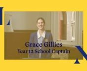 Grace Gillies, Year 12 from gillies