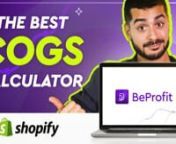 Do you sell a wide variety of products on your Shopify store? Have some of your products seen an increase in their COGS?nnSee how BeProfit makes tracking your COGS a breeze: https://bit.ly/2Mt7RYEnnCalculating your lifetime profit margins is tricky business to begin with, but even more so when you have a bunch of different products, each with their own - sometimes shifting - production costs.nnBeProfit is the ultimate Shopify profit calculator that helps you track your expenses andprofits with