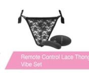 https://www.pinkcherry.com/products/remote-control-lace-thong-vibe-set (PinkCherry USA)nhttps://www.pinkcherry.ca/products/remote-control-lace-thong-vibe-set (PinkCherry Canada) nnThere will be times in your life (like in the midst of a global pandemic, for example), when you and your partner might have to get a little/a lot creative when it comes to date night. Usually, we&#39;d recommend taking CalExotic&#39;s Remote Control Lace Thong out on the town, but right now, you&#39;re more likely spending your d