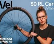 Introducing the Vel 50 RL Carbon Tubeless Wheelset. nnMade for cyclists, by cyclists, the all new Vel wheel range has landed at Sigma Sports and has got us very excited. The Vel 50 RL Carbon Tubeless Disc Wheelset uses a 50mm deep Toray 24/30T carbon rim, Vel RE Rapid Engagement hub and Pillar Wing PSR21 straight pull spokes with brass nipples. They also come with tubeless tape pre-fitted making the choice to go tubeless easier than ever before.nnLucy takes a closer look at them in our latest un