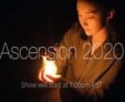Ascension 2020nDecember 11, 2020 &#124; 6:45 PM open / 7:00 PM start&#124; Twitch live streamnDecember 12 – 30, 2020, on Twitch and Vimeonwww.twitch.tv/ascensionshownnAscension is a student-led interdisciplinary showcase between Dance, Music, Film, and Theatre Production &amp; Design. Returning this year for its 9th iteration, Ascension moves digitally as we showcase film-based works in an online format.nnProgramnnBackbonennHaving a backbone is representative of someone who is strong within themselves a