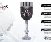 This is Nemesis Now&#39;s officially licensed Assassins Creed Brotherhood Goblet.nnThe Hidden Blade is the definitive weapon of the Assassin Order and was designed as a means to enact discrete assassinations. The blade extended from a specially designed bracer which could be easily concealed to compliment the Assassins affinity for stealth. Celebrate the Assassin&#39;s weapons of justice with Nemesis Now&#39;s Hidden Blade Goblet. Skillfully sculpted, then cast in the finest before being expertly hand-paint