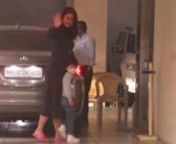After wrapping up her shoot scheduled for the day, Kareena Kapoor Khan was spotted with her son Taimur Ali Khan for a family get together and Kunal Kemmu, Soha Ali Khan and Karisma Kapoor join them too. Kareena was spotted arriving at her mother, Babita Kapoor’s house with her little munchkin. Bebo held Taimur’s hand all along and little Tim-Tim was sure to give some poses to the paparazzi as he lifted his leg while walking into the building! Such a cutie!