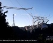 Also: Commemorative Air Force, Blue Origin, Virgin Orbit, USPA Nat&#39;l Collegiate Skydiving ChampionshipsnnThe instrument platform of the 305-meter telescope at Arecibo Observatory in Puerto Rico collapsed last week, resulting in damage to the dish and surrounding facilities. No injuries were reported as a result of the collapse. The U.S. National Science Foundation ordered the area around the telescope to be cleared of unauthorized personnel since the failure of a cable Nov. 6. Local authorities