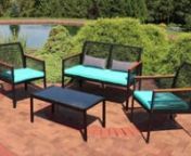 Find out more at:nhttps://sunnydazedecor.com/products/sunnydaze-coachford-4-piece-black-resin-rattan-outdoor-patio-furniture-set?_pos=1&amp;_sid=93f4a7bef&amp;_ss=r?utm_source=Social&amp;utm_medium=Share&amp;utm_campaign=YoutubennFeatures of the Sunnydaze Coachford 4-Piece Black Resin Rattan Outdoor Patio Furniture Set:nn4- piece rattan outdoor patio furniture setnSteel frame wrapped in resin wicker &amp; polyester pillows with foam &amp; cotton fillernIncludes 1 loveseat, 2 arm chairs, 1 coffee