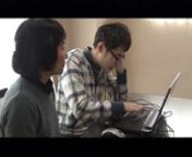 The video shows Japanese autistic authorNaoki Higashida using both a computer and a home made letterboard (modelled on a computer keyboard) to spell out the syllables in Japanese hiragana text (typically two letters per syllable).